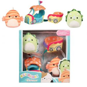 Image de Squishmallows Micromallows SQMM0015 - Set d'accessoires - Mini Figurines en Peluche Super Douces - 6,5 cm (Tristan et Lucienne)