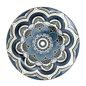 Lot de 6 iettes Plates "Mandala" 26cm Bleu Prix
