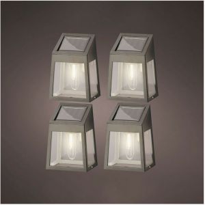 Lumineo Set De 4 Appliques Solaires Led 898174