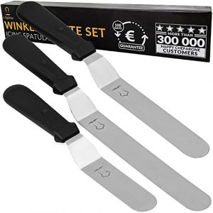 Set de 3 Spatules pour pâtisserie Chefarone - Acier inoxydable - spatule pour glaçage