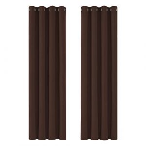 Deconovo Rideaux Occultants Isolant Thermique Anti Froid, Rideaux pour Chambre Gar?on, Design Moderne à Oeillets, 140x245 CM
