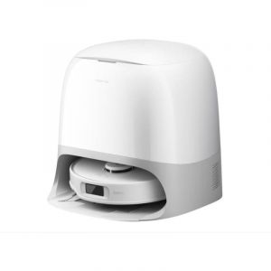 Roborock Qrevo Curv 5A1 robot aspirateur blanc puissant