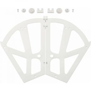 Sobuy SDA08-W 2 Pi&egrave;ces Charni&egrave;res de Cabinet - Charni&egrave;res de Tiroir pour Porte-Chaussures en Plastique Raccords De Remplacement pour Cuisine Salon Armoire