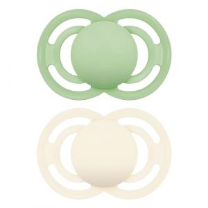 Mam Perfect Symmetrischer Silikon Schnuller +16 Monate Matt N Doppelpack