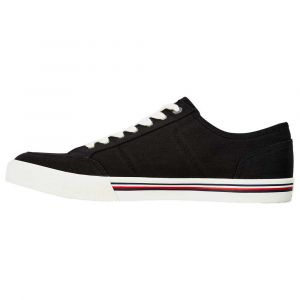 Tommy Hilfiger Homme Core Corporate Textile Sneakers basses, Noir,42 EU