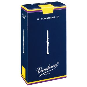 Image de Vandoren Traditionnelles n°3 CR113 - 10 anches clarinette Mib