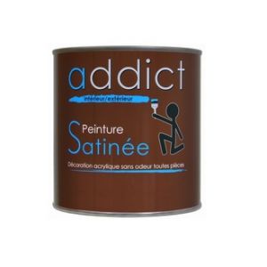 Reca Peinture addict acrylique satinée 25 l blanc -