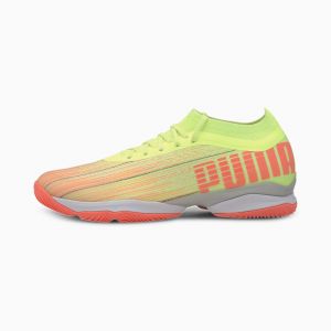 Image de Puma Chaussures de handball Adrenalite 1.1, Rose/Jaune/Argent, Taille 42, Chaussures