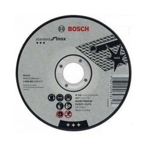 Bosch 100 Disques 125x1.6 Inox Wa60