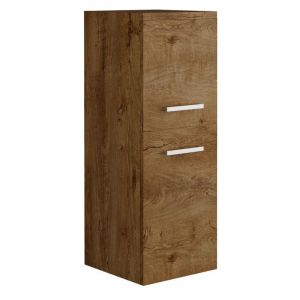 Colonne de salle de bain suspendue effet bois - L30 x P30 x H83 cm - MIELA II