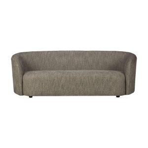 Image de Ethnicraft Canapé droit Ellipse / 3 places - L 217 cm gris en tissu