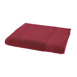 Anne de Solène DRAP DE BAIN Pétale Rouge - Couleur Rouge - Taille 90 x 150 cm