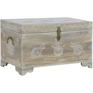Coffre bois de manguier et bois MDF DKD Home Decor