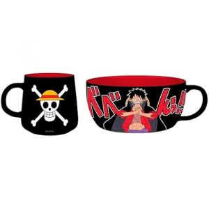 Abystyle Ensemble petit déjeuner de One Piece - Ruffy - pour Unisexe - multicolore