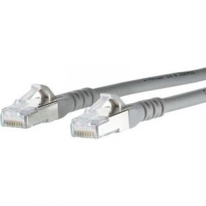 Metz connect Câble de raccordement réseau RJ45 CAT 6A S/FTP 1m gris