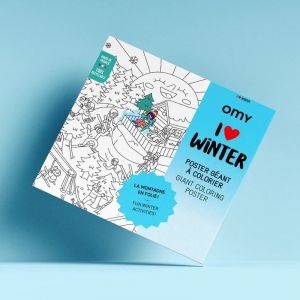 Omy Poster à Colorier - I Love Winter