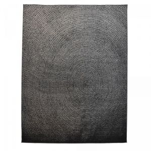Jadorel - Tapis salon et chambre 160x225 noir et gris rectangle tissé AF1 empreinte
