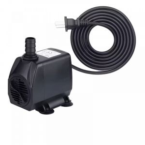 Desineo Pompe a Eau Submersible Reglable 2500L h 45W Pour Hydroponie Fontaine Aquarium et Bassin avec Cable 1,9m