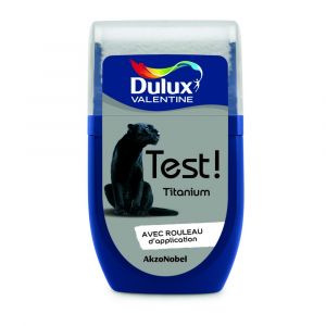 Image de Dulux Valentine Testeur peinture murs et boiseries Crème de couleur titanium satin 30ml