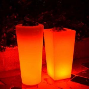 Wilsa Pot de fleur ROND LUMINEUX 30/42/92