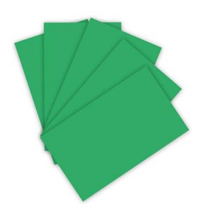Folia 6122/4/54 – Carton de Couleur 220 g/m², Carton de Bricolage, Vert émeraude, Format A4, 100 Feuilles, Base pour de Nombreux travaux manuels