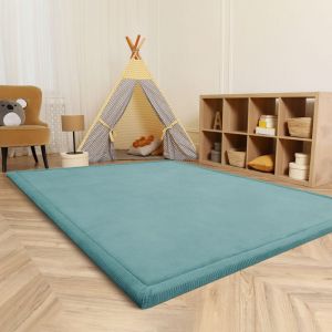 Paco Home - Tapis Chambre Enfant Bebe Fille Garcon Moelleux Antidérapant Moderne Bleu, 200x280 cm