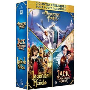 Coffret Conte Féeriques :  La Légende de Manolo + Jack et la Mécanique du Coeur + Un Monstre à Paris