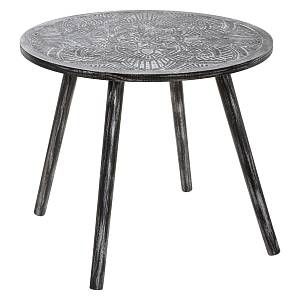 Image de Atmosphera Table à Café Design "Wild Mandala" 50cm Noir