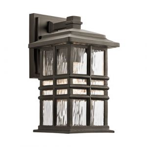 Lanterne murale de jardin Beacon Square Olde Bronze 30,2 Cm