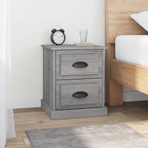 VidaXL Tables de chevet 2 pcs sonoma gris 39x39x47,5cm bois ingénierie 816157