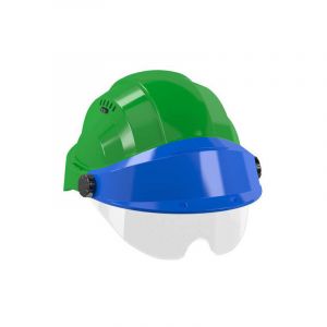 Sofop Casque 'orizon' vert visiere bleue avec lunette Taliaplast 563734 - Vert