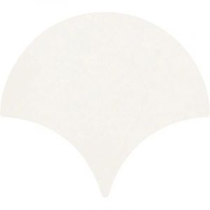 Carrelage ecaille de poisson Fisho blanc brillant 15x17 cm