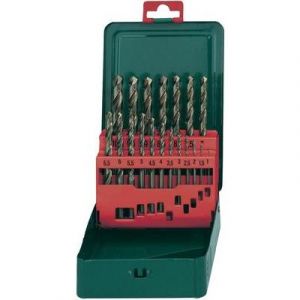 Metabo Lot de forets spiralés pour métal HSS 627157000 Cobalt DIN 338 tige cylindrique 1 set 19 pièces