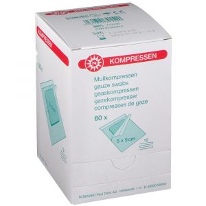 Nobamed Compresses de gaze stériles 5 cm x 5 cm