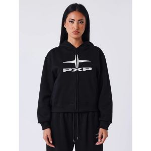 Sweatshirt à capuche zippé femme Project X Paris Slowly