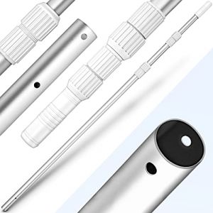 Tillvex Perche télescopique de piscine 1,20 - 3,60 m Perche de piscine en aluminium Perche de nettoyage de piscine en 3 parties