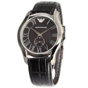 Emporio Armani AR1703 - Montre pour homme avec bracelet en cuir