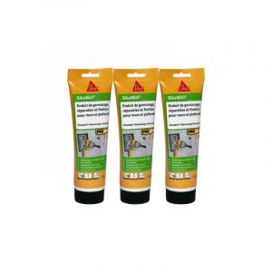 Image de Sika Lot de 3 enduits de rebouchage Wall Rebouchage Universel - 425g - Blanc