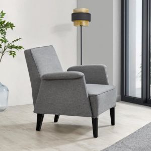 Fauteuil de salon Diespeck 82 x 78,5 x 77 cm gris noir