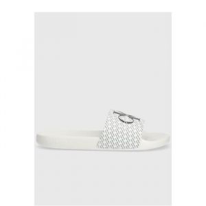 Calvin Klein Jeans pour homme. Diapositive Aop blanc Jean