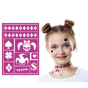 Pochoirs maquillage fille dangereuse - générique 15851
