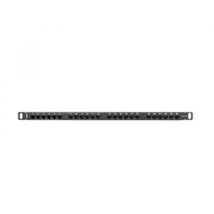 Lanberg PPU6-0024-B Rack Cabinets Patch Panel 24 Port 1U, Cat. 6, Shielded, Noir