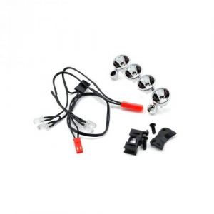 Traxxas Kit Lumiere Chrome Avec 4 Diodes Claires
