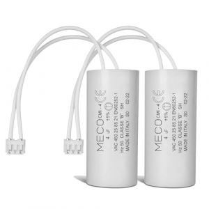 Lot de 2 Condensateurs 3,5 uF pour Moteur de Volet Roulant Bubendorff Durée de Vie 10 000 Heures Condensateur Cylindrique Meco