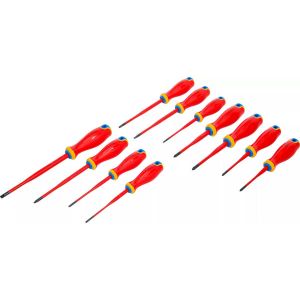 Jeu 11 tournevis electricien vde isolE plat, cruciforme, torx aciers2 - Bgs Technic