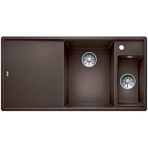 Blanco Axia III 6 S-F Silgranit Café EGTT G planche verre