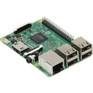 Raspberry pi 3 Model B - Carte mère ultra-compacte avec processeur ARM Cortex-A53 Quad-Core - RAM 1 Go - VideoCore IV - HDMI - 4x USB 2.0 - RJ45 - Wi-Fi N - Bluetooth 4.1