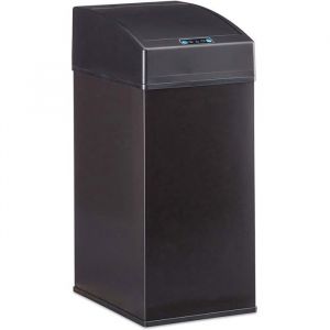 Poubelle automatique cuisine design capteur couvercle seau int&eacute;rieur 7 litres noir 13_0002322_2