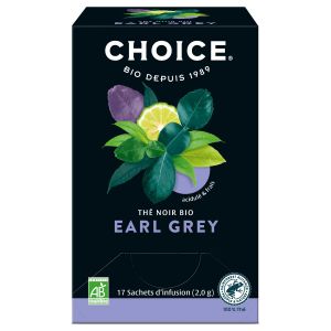 Choice Thé Noir Earl Grey Bio 17 sachets