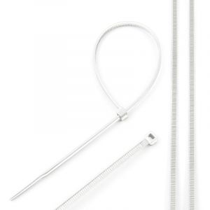 Collier de serrage plastique 3,6x300 Blanc (100 pi&egrave;ces) EDO777795 EDO Technic